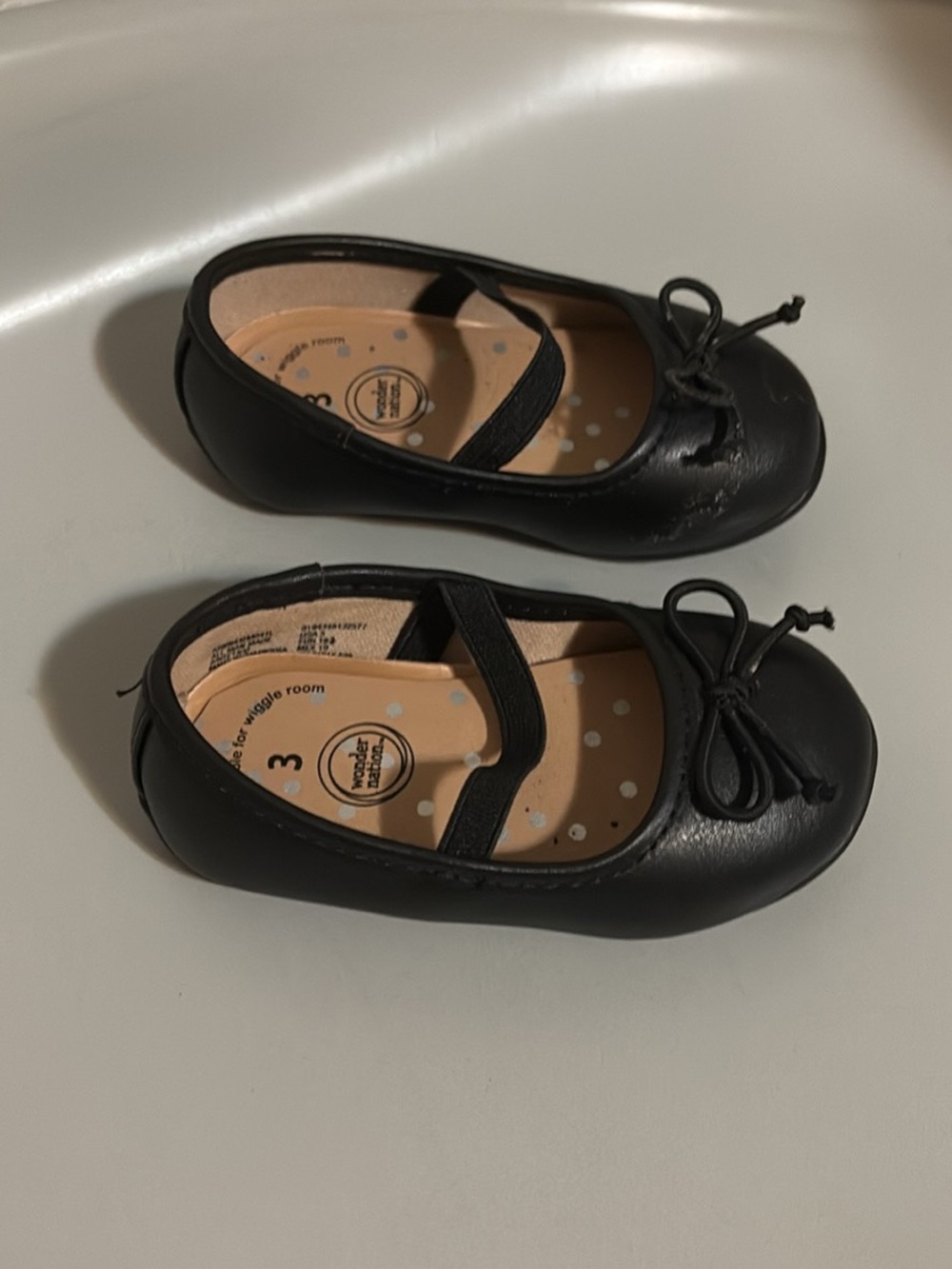 Girls Black Mary Jane Ballet Flats with Bow - Kids Shoes